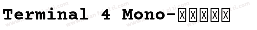 Terminal 4 Mono字体转换